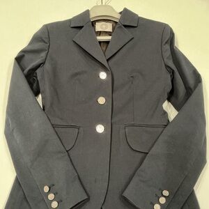 Hermes Black Blazer with Silver Buttons